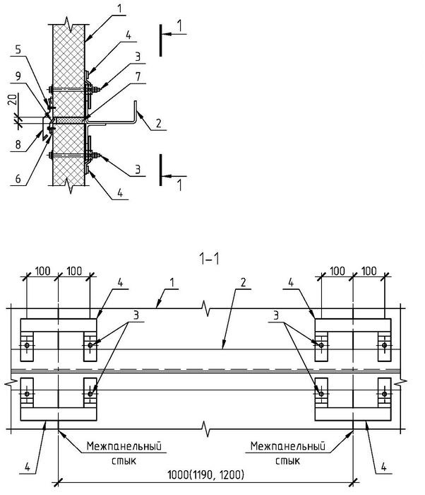 Стыки 7. Опорная накладка мс2 для крепления панелей к ригелям. Крепление сэндвич панели к ригелю. Комплект деталей кд1 для крепления панелей к ригелям. Крепление стеновых панелей деталями кд-1.